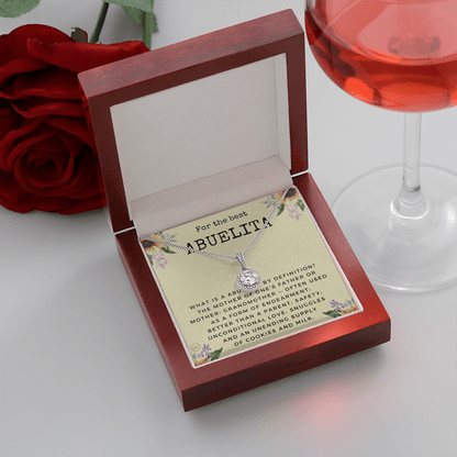 Gift for Abuelita | Grandmother Nickname, Grandma, Mother's Day Necklace, Birthday, Get Well, Missing You, Spanish, Christmas, From Family Grandkids  Granddaughter Grandson 1118dE