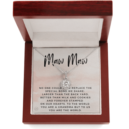 Gift for Maw Maw | Grandmother Nickname, Grandma, Mother's Day Necklace, Birthday, Get Well, Missing You, Maw Maw Definition, Christmas, From Family Grandkids  Granddaughter Grandson 1118aE