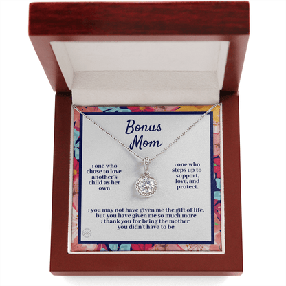 Bonus Mom Gift | Mother's Day Gift for Stepmom, Stepmother, Stepped Up Mom, Grandma, Second Mama, From Step Daughter Son, Birthday 0317kE