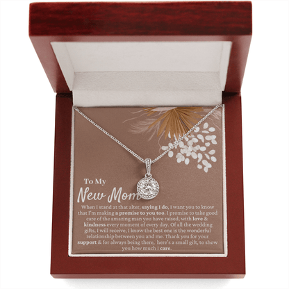 Mother in Law Wedding Gift from Bride - Mother of the Groom Necklace, Sentimental Future Mother-in-Law, Gift For Mother-In-Law, Pampas Grass