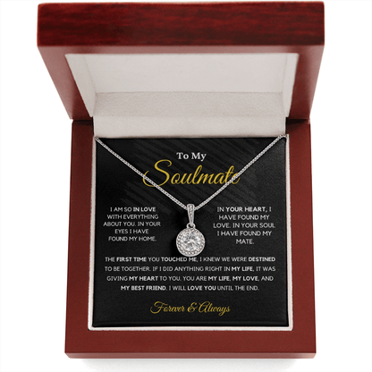 Soulmate - Eternal Hope - Love Knot | Romantic Gift for Wife, Fiancé, Girlfriend - Anniversary Gift, Valentine's Day Present