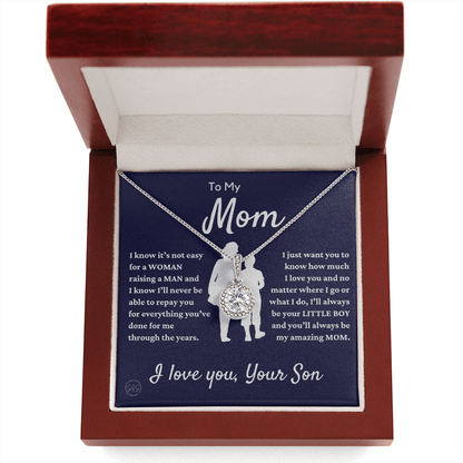 Mom - Loved Mother - Necklace | Gift for Mother From Son, Mother's Day Necklace, I'll Always Be Your Little Boy, Mom Birthday, Eternal Hope
