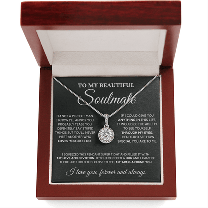 Gift for Soulmate - No One Loves You Like I Do - Eternal Hope Necklace