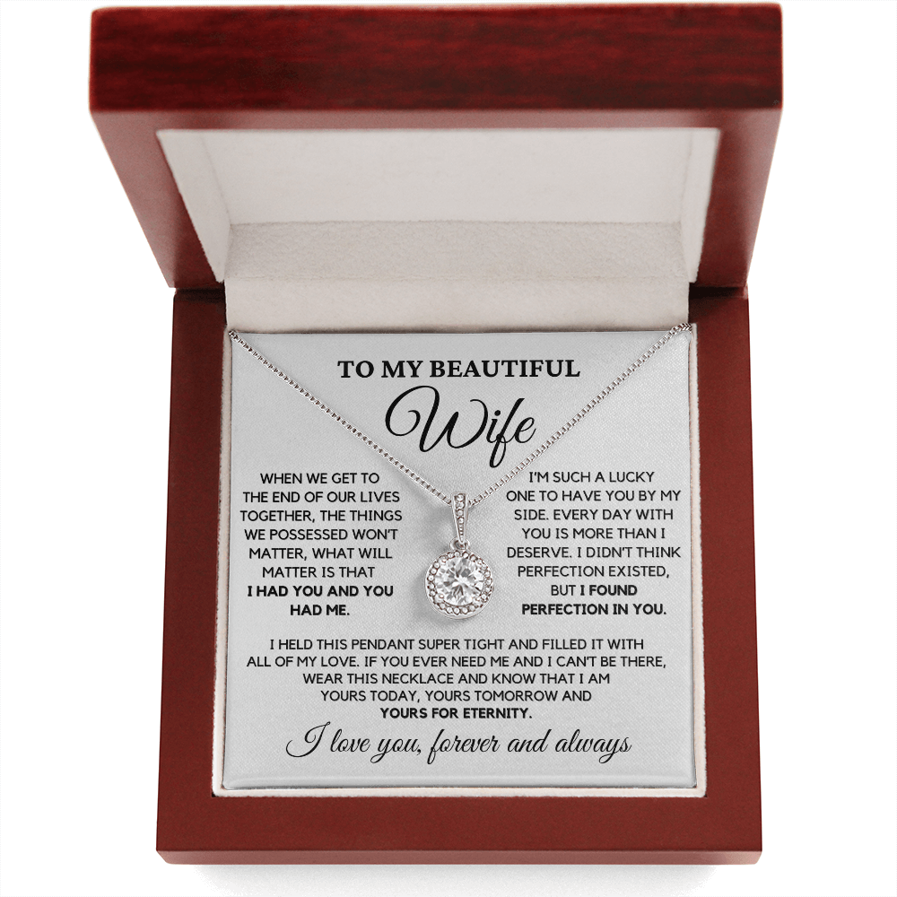 Romantic Gift for Wife - I Had You and You Had Me | Anniversary Gift from Husband, Valentine's Day Present, Eternal Hope Necklace
