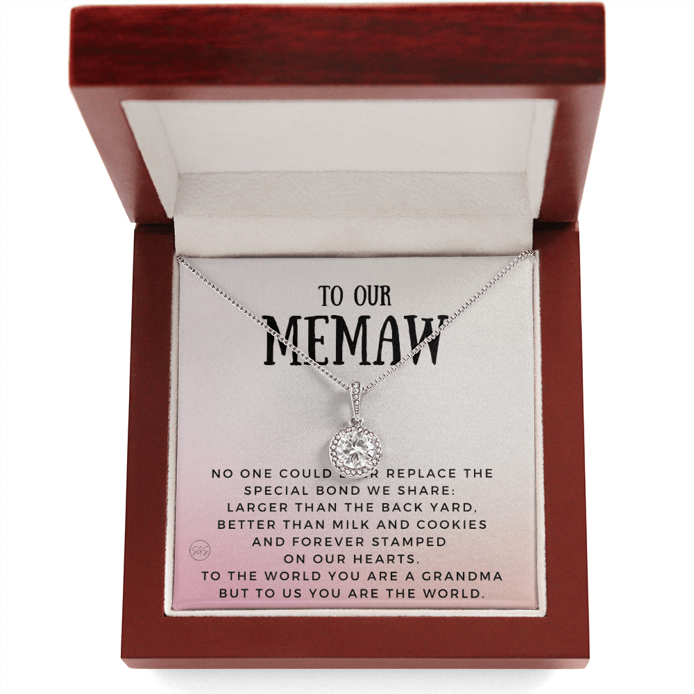 Gift for Memaw | Grandmother Nickname, Grandma, Mother's Day Necklace, Birthday, Get Well, Missing You, Memaw Definition, Christmas, From Family Grandkids  Granddaughter Grandson 1118aE