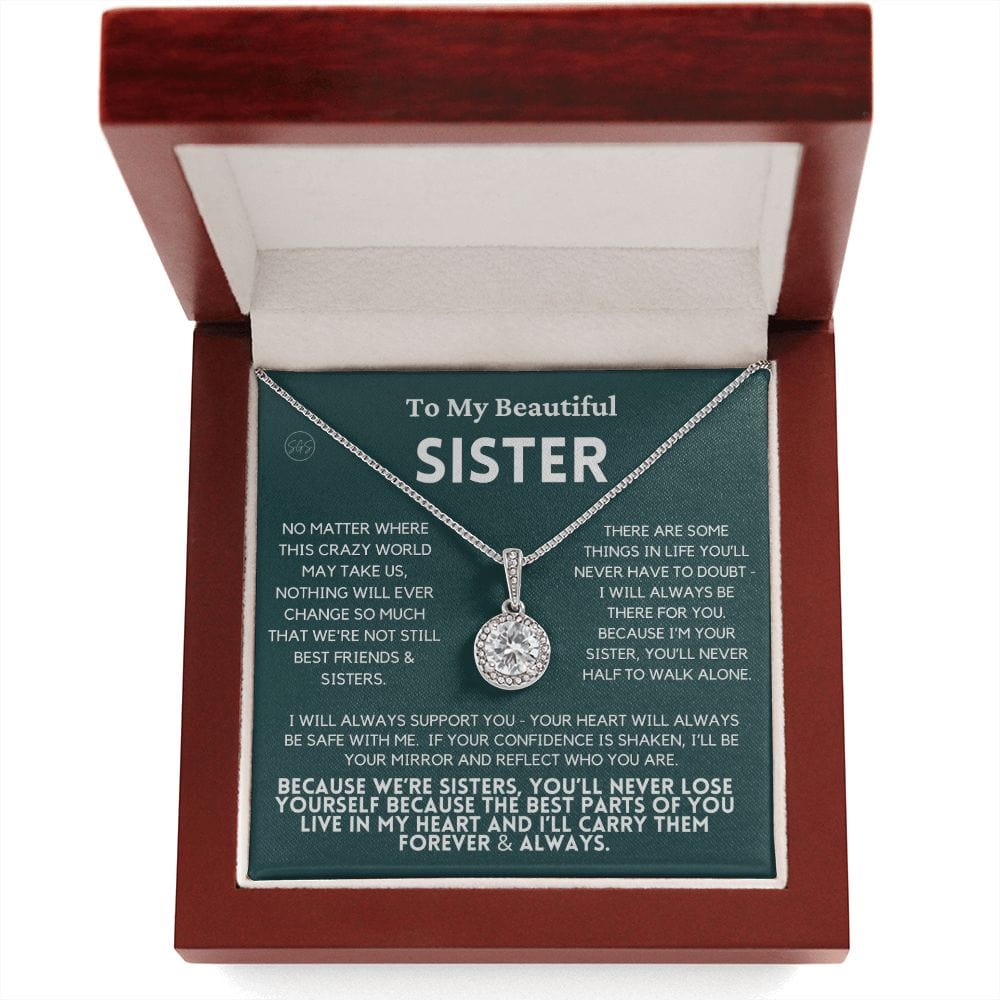 Sister Gift | Sister Christmas Gift, Sister Necklace, Birthday Gift for My Sister, Sentimental Gift Sisters, Christmas Gifts for Sister, 4