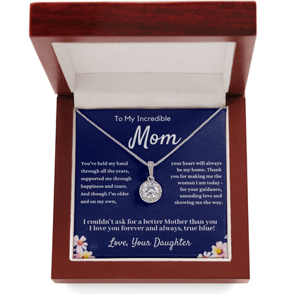 Gift for Mom From Daughter | Mother Daughter Necklace, Mother's Day Gift, Thinking of You Gift, Appreciation Gift, I Love You Mom, Eternal