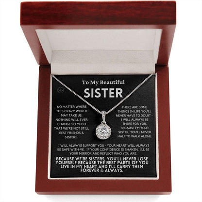 Sister Gift | Sister Christmas Gift, Sister Necklace, Birthday Gift for My Sister, Sentimental Gift Sisters, Christmas Gifts for Sister, 3