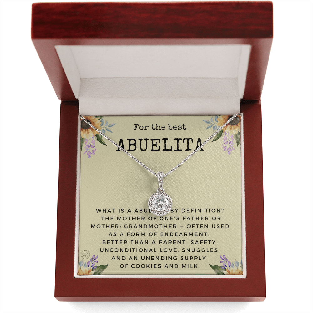 Gift for Abuelita | Grandmother Nickname, Grandma, Mother's Day Necklace, Birthday, Get Well, Missing You, Spanish, Christmas, From Family Grandkids  Granddaughter Grandson 1118dE
