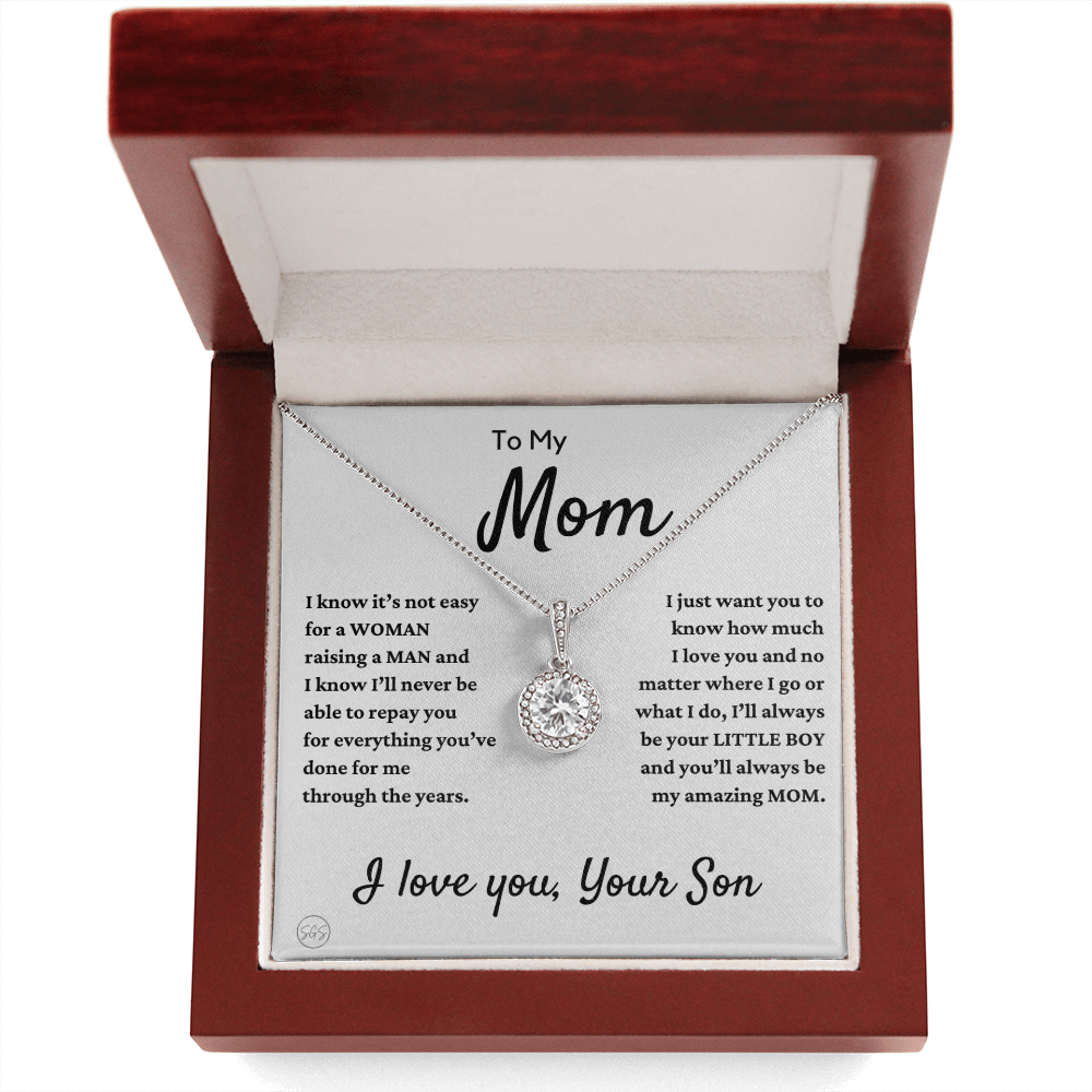 Mom - Loved Mother - Necklace | Gift for Mother From Son, Mother's Day Necklace, I'll Always Be Your Little Boy, Birthday Gift for Mom, Hope