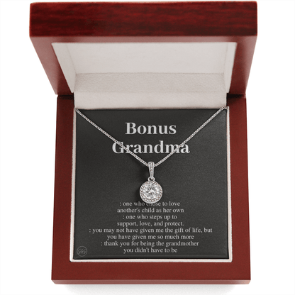 Stepped Up Grandma | Mother's Day Gift for Bonus Grandmother, Grand Mother, From Granddaughter, Second Mama, Foster Grandma Birthday 0419cE