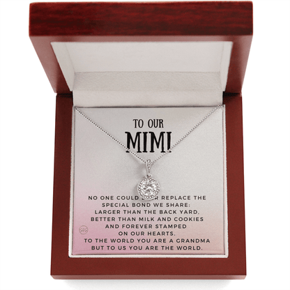 Gift for Mimi | Grandmother Nickname, Grandma, Mother's Day Necklace, Birthday, Get Well, Missing You, Mimi Definition, Christmas, From Family Grandkids  Granddaughter Grandson 1118bE