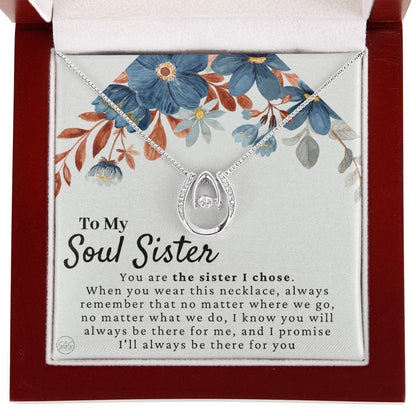 Best Friend Gift | Soul Sister, BFF Necklace, Unbiological Sister, Christmas Gift for Her, Small Long Distance Gifts, Female Best Friend 9