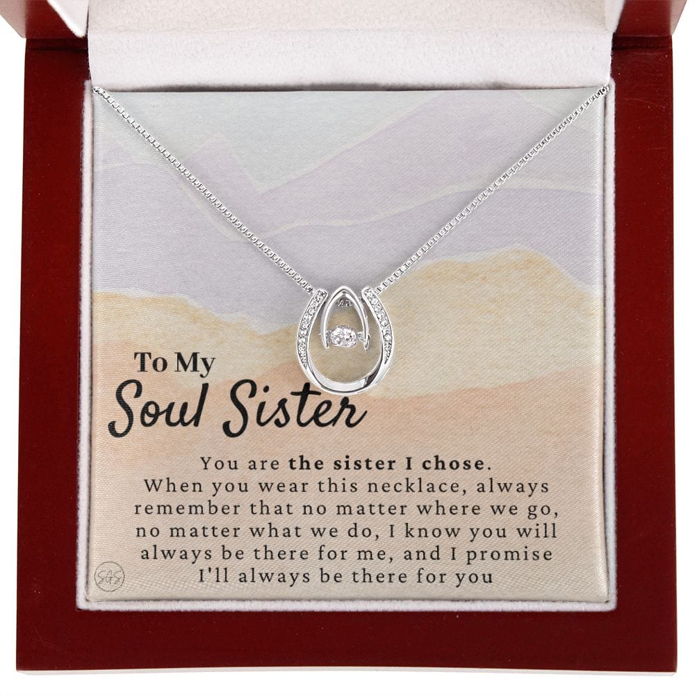 Best Friend Gift | Soul Sister, BFF Necklace, Unbiological Sister, Christmas Gift for Her, Small Long Distance Gifts, Female Best Friend 0