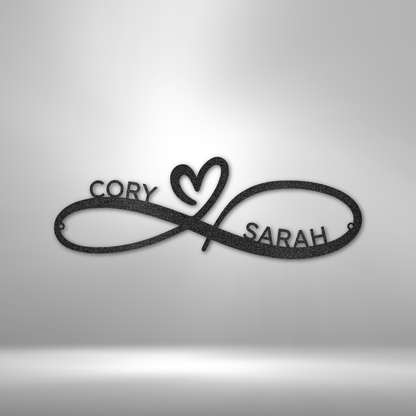 Eternal Love Custom Metal Wall Art - Personalized!