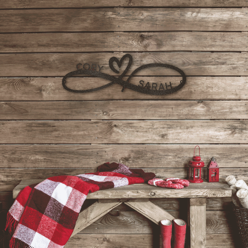 Eternal Love Custom Metal Wall Art - Personalized!