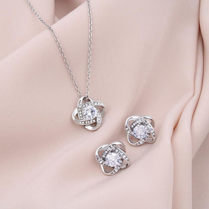 Maid of Honor Proposal Gift | Earring & Necklace Set, Will You Be My MOH? From the Bride, Tie the Knot, Can't Say I Do Without You MA4KE