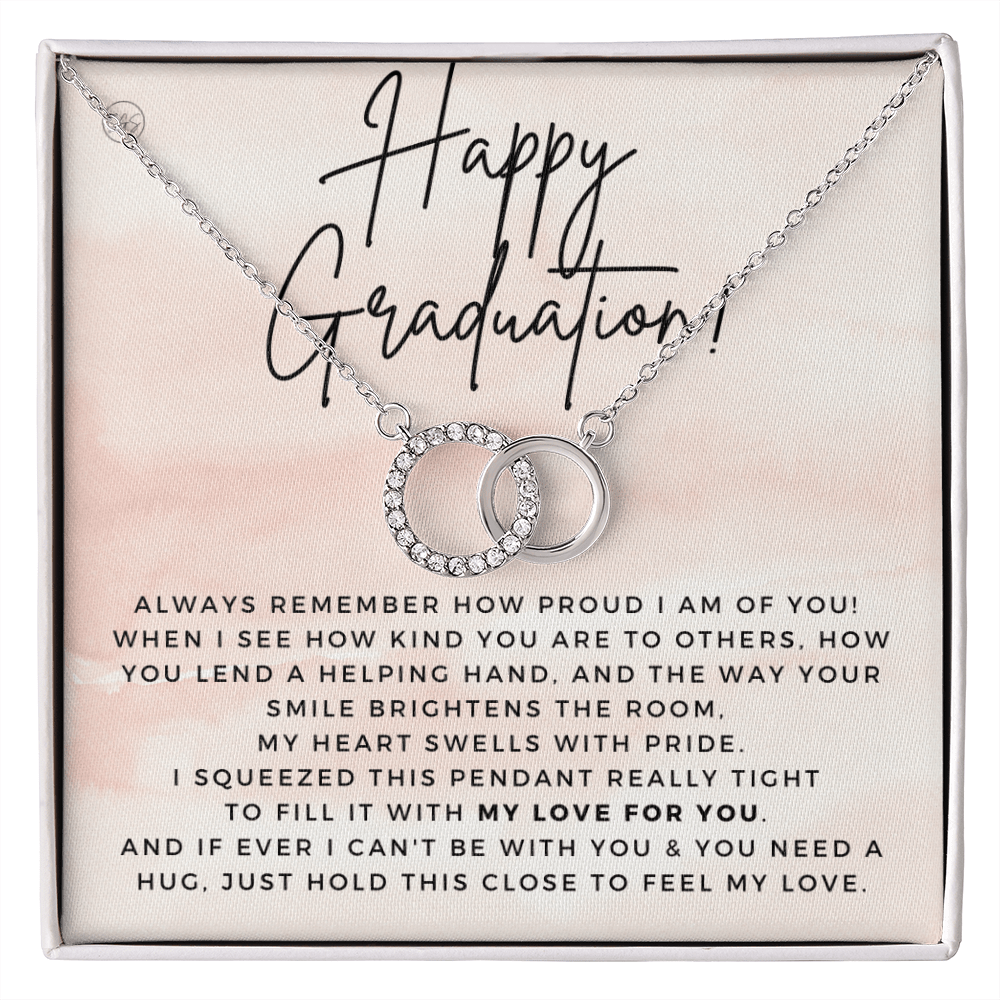 Graduation Gift | Happy Graduation, Heartfelt Present for Daughter, Granddaughter, Graduation Gift for Teen Girl, Circle Necklace 0513e