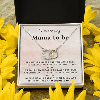 First Time Mom Gift | Girl Mom, New Mama To Be Jewelry, New Mom Necklace, New Mommy Baby Shower Gift, Pregnancy Gift for Best Friend