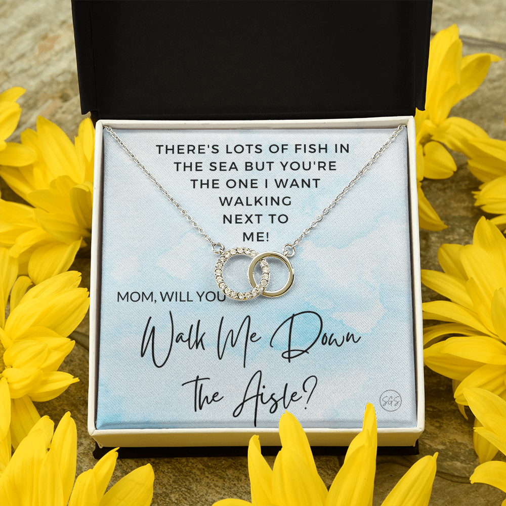 Beach Mom, Will You Walk Me Down the Aisle? Beach Wedding, Ocean Theme, Give Me Away Proposal, Mother of the Bride Gift, From Daughter