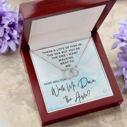 Beach Mom, Will You Walk Me Down the Aisle? Beach Wedding, Ocean Theme, Give Me Away Proposal, Mother of the Bride Gift, From Daughter