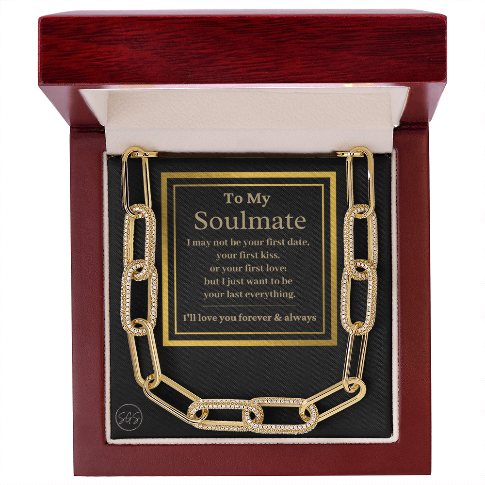 Soulmate - Seven Hundred Reasons Necklace | Gold Soulmate Necklace for Women, Anniversary Gift for Girlfriend, Soulmate Jewelry for Wife