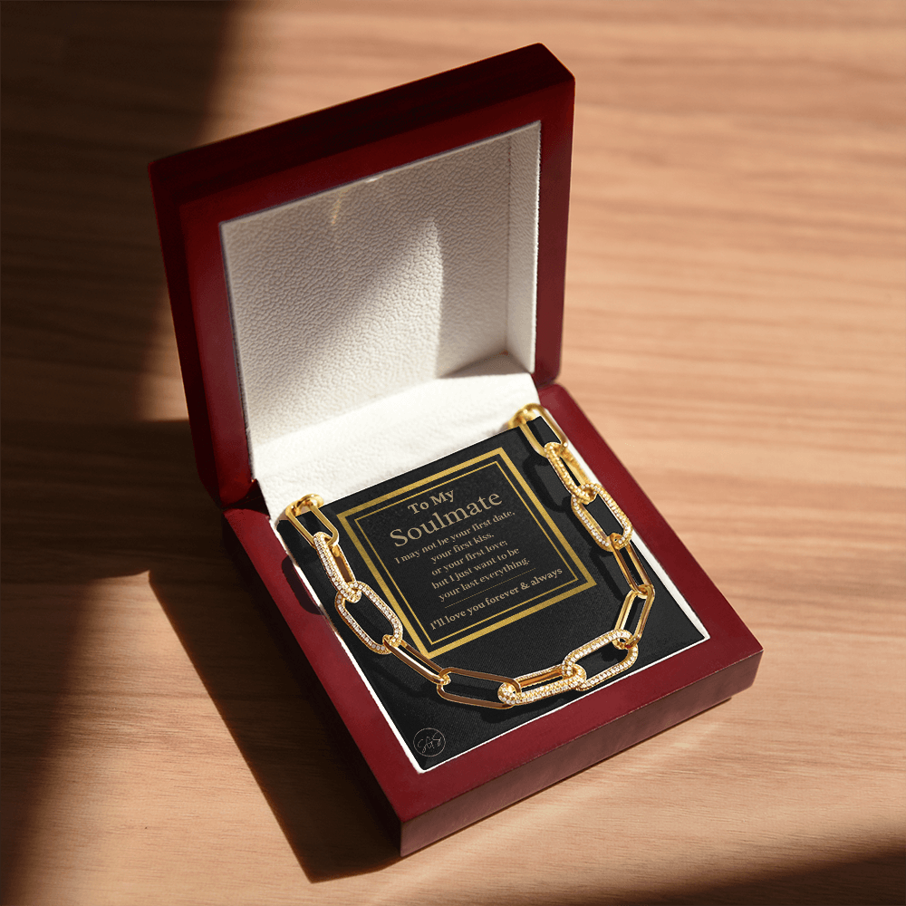 Soulmate - Seven Hundred Reasons Necklace | Gold Soulmate Necklace for Women, Anniversary Gift for Girlfriend, Soulmate Jewelry for Wife