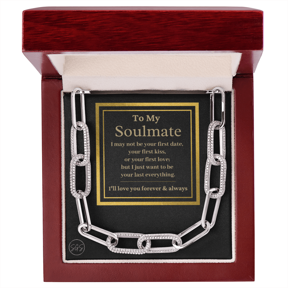 Soulmate - Seven Hundred Reasons Necklace | Gold Soulmate Necklace for Women, Anniversary Gift for Girlfriend, Soulmate Jewelry for Wife