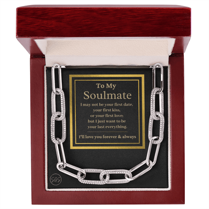 Soulmate - Seven Hundred Reasons Necklace | Gold Soulmate Necklace for Women, Anniversary Gift for Girlfriend, Soulmate Jewelry for Wife