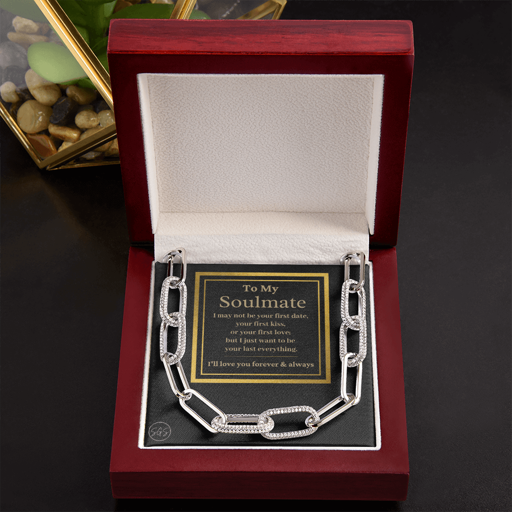 Soulmate - Seven Hundred Reasons Necklace | Gold Soulmate Necklace for Women, Anniversary Gift for Girlfriend, Soulmate Jewelry for Wife
