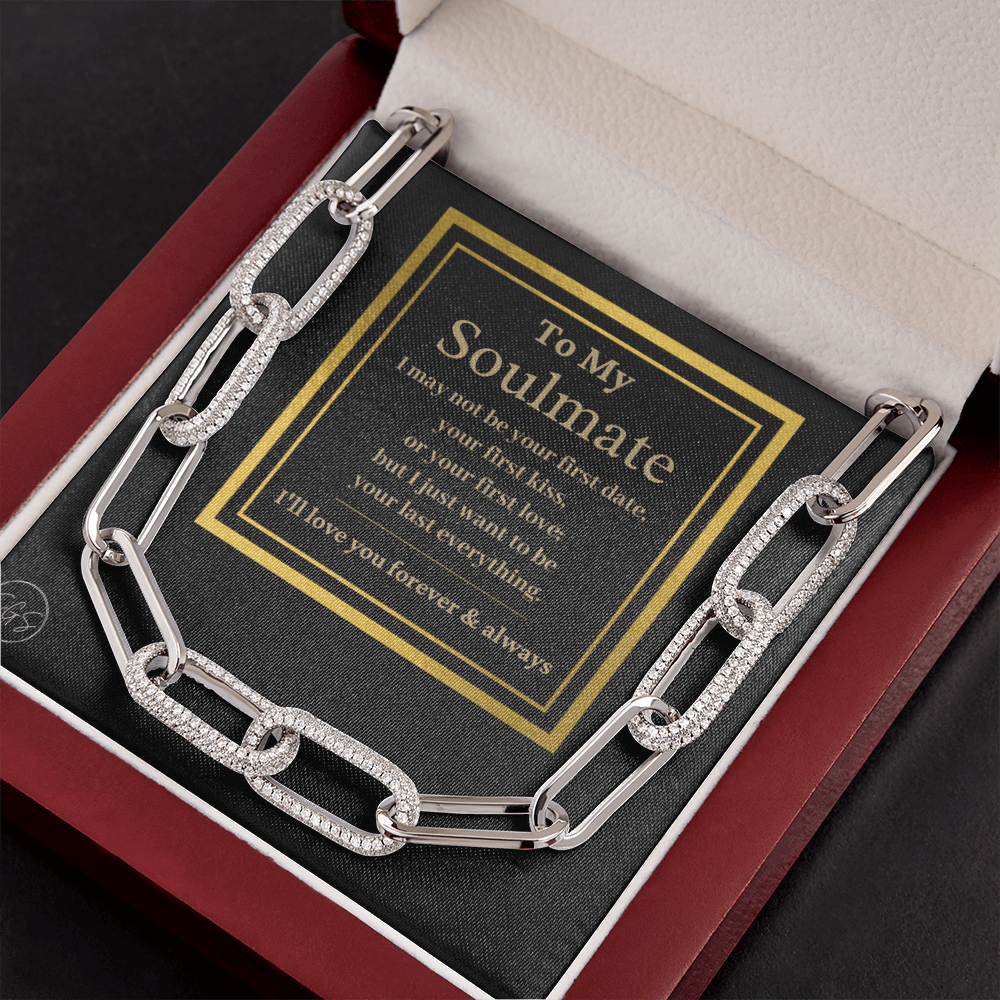 Soulmate - Seven Hundred Reasons Necklace | Gold Soulmate Necklace for Women, Anniversary Gift for Girlfriend, Soulmate Jewelry for Wife
