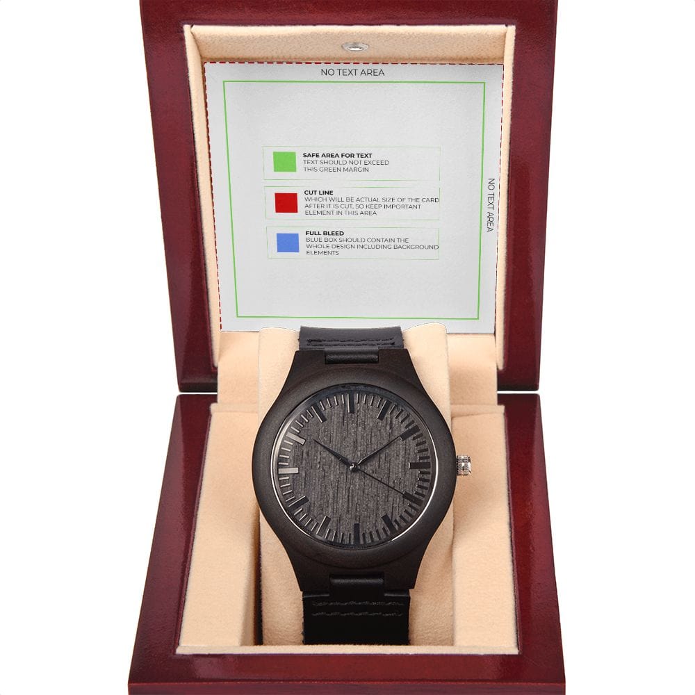 Wooden Watch with Message Card BULK