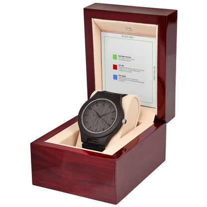 Wooden Watch with Message Card BULK