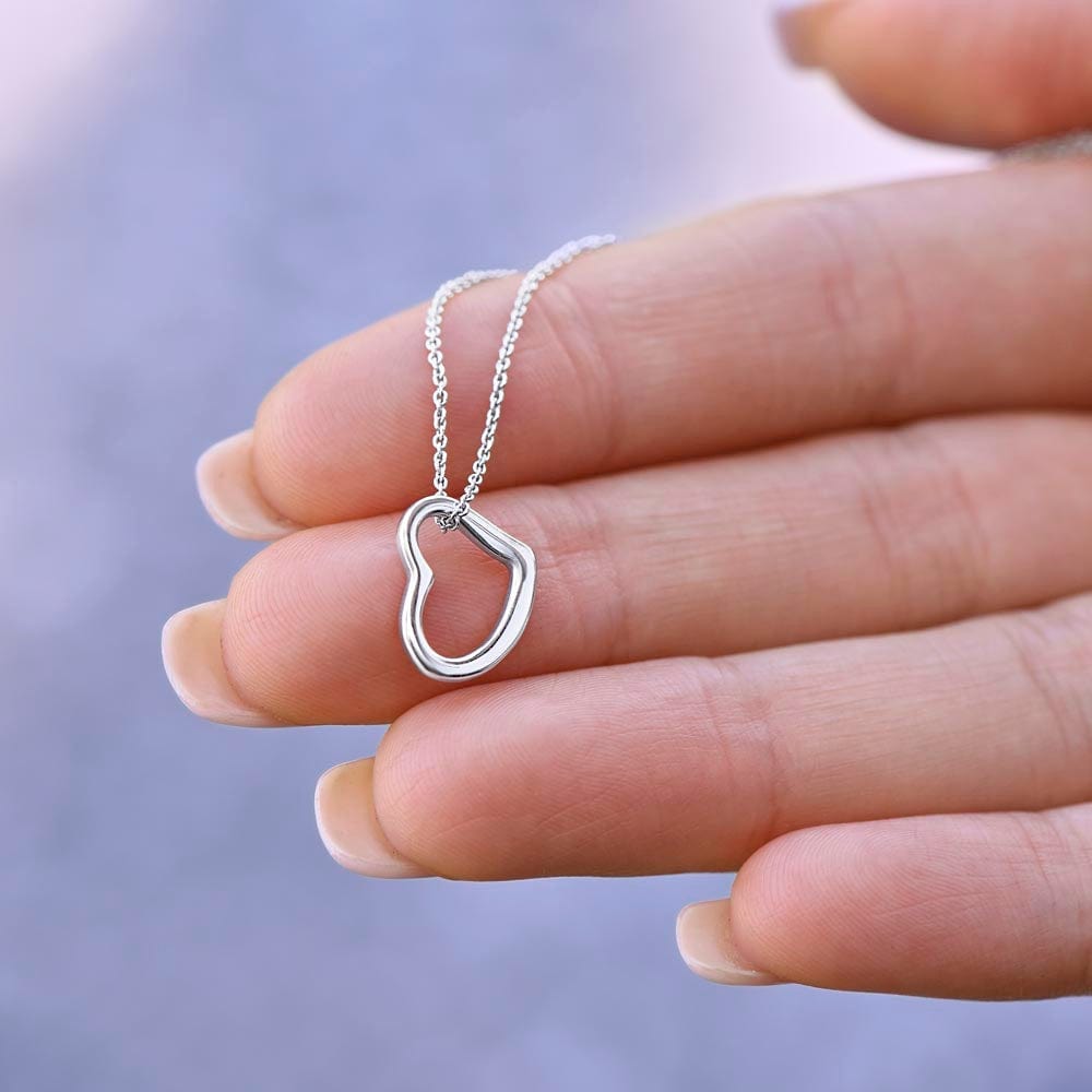 Daughter Gift (From Mom) | Heart Necklace, Mother to Daughter Gift, Birthday Gift To Daughter From Mom, Daughter Necklace, Christmas Gift
