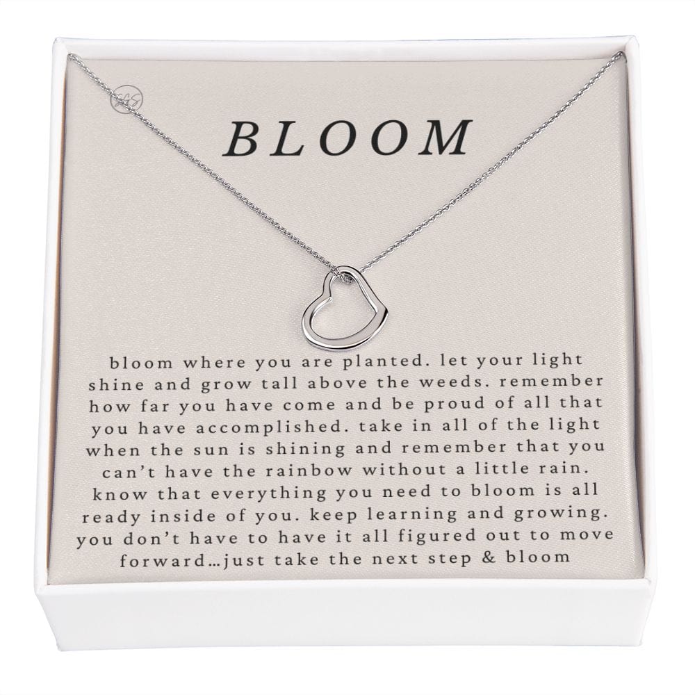 Bloom Necklace for Her | New Beginnings, Where You're Planted, New Job, Moving, Graduation, Best Friend, 14K Gold, Daughter Christmas Gift