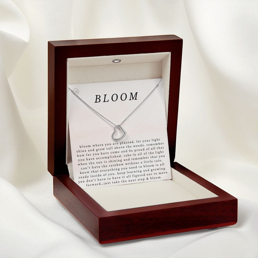 New Beginnings Gift for Her | Bloom Where You're Planted, New Job, Moving, Divorce, Clean Slate Necklace, Best Friend Gift, 14K Gold