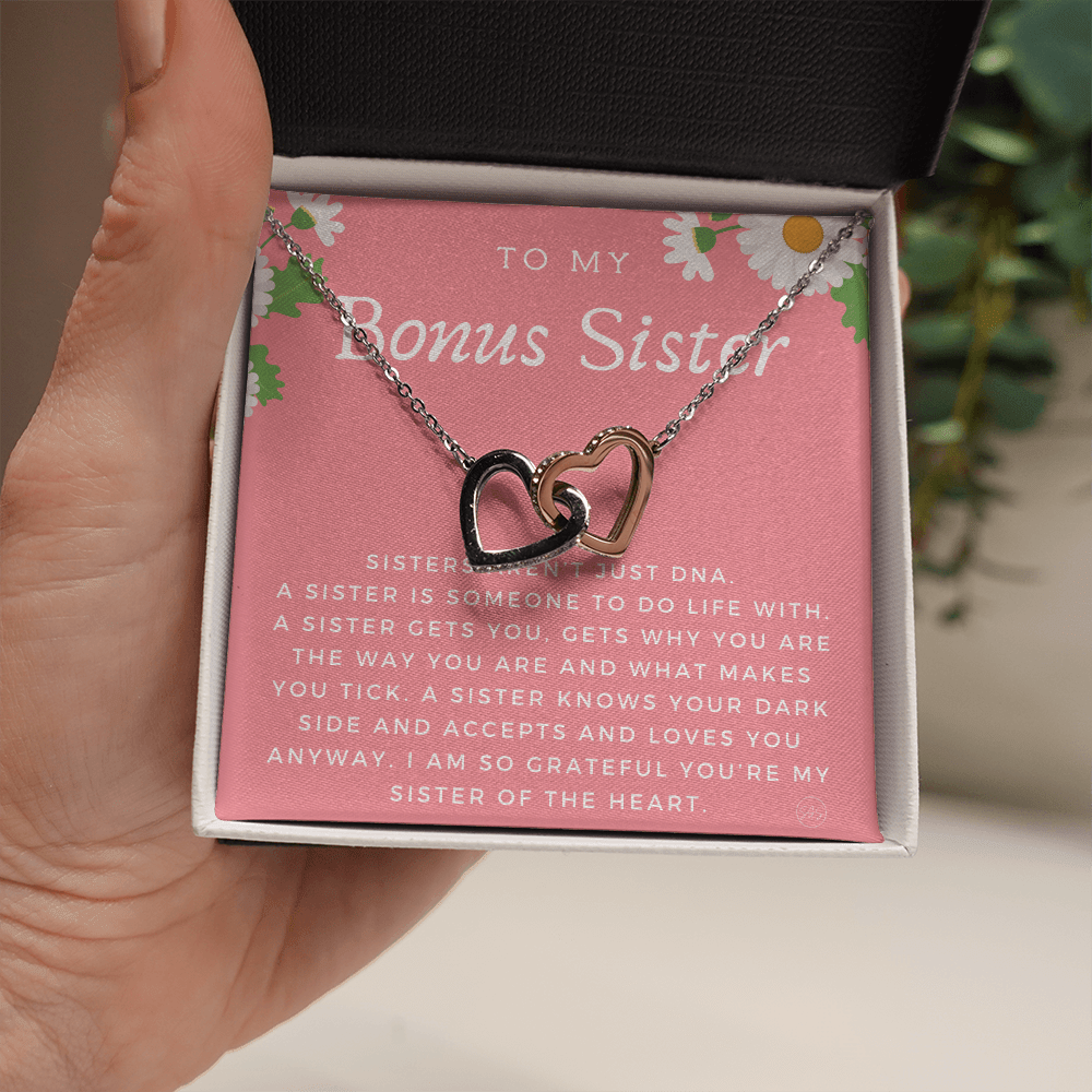 Bonus Sister Gift | Sister in Law Gift, Best Friend Necklace, Roommate, Step Sister, Christian, Birthday 25th, 16th, 30th, Christmas 1104bHA
