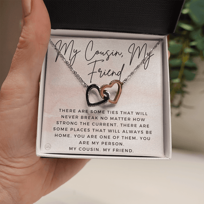 Gift for Cousin | Cousin Crew Necklace, Cousins and Best Friends, I Miss You Present, Gift for Birthday, Graduation, Thinking of You 2413aH