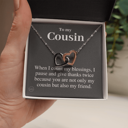 Gift for Cousin | Cousin Crew Necklace, Cousins and Best Friends, I Miss You Present, Gift for Birthday, Graduation, Thinking of You 2409H