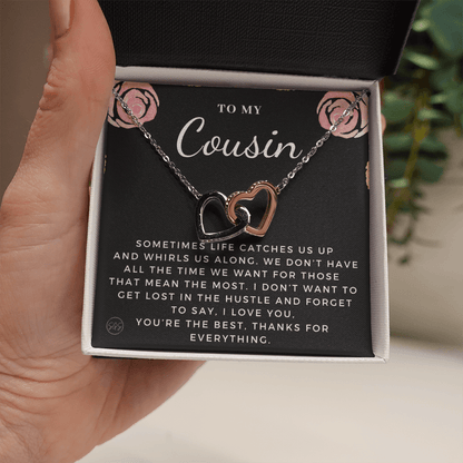 Gift for Cousin | Cousin Crew Necklace, Cousins and Best Friends, I Miss You Present, Gift for Birthday, Graduation, Thinking of You 2411H
