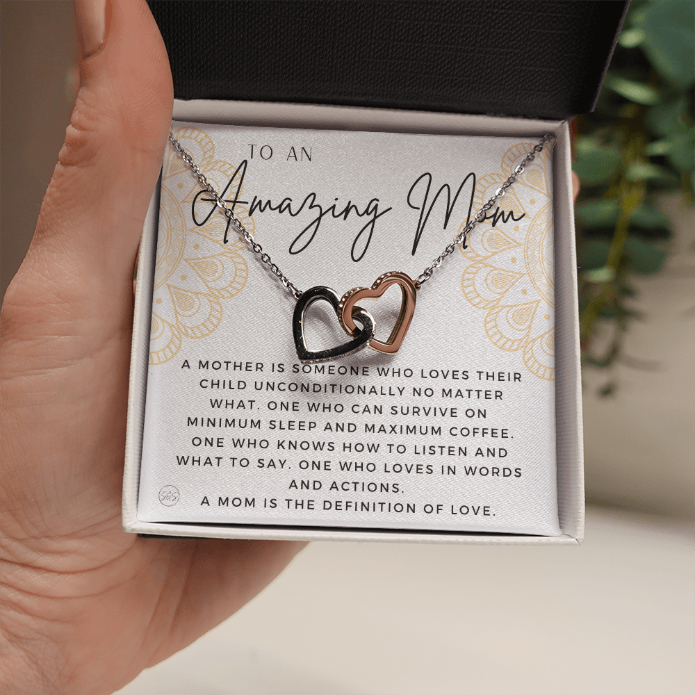 For An Amazing Mom | Gift for Mom, Christmas Gift, Mother's Day Necklace, From Daughter, Gift for New Mom, Pregnant Sister Gift 1112abHA