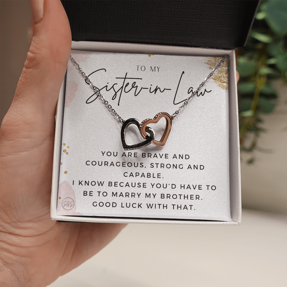 Sister-in-Law Gifts | Husband's Sister, Wife's Sister, Christmas Gift for Sister in Law, Birthday, Wedding, Future Sister Necklace 1103eHA