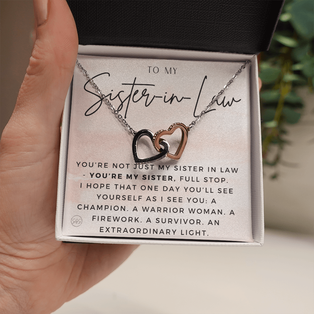 Sister-in-Law Gifts | Husband's Sister, Wife's Sister, Christmas Gift for Sister in Law, Birthday, Wedding, Future Sister Necklace 1103aHA