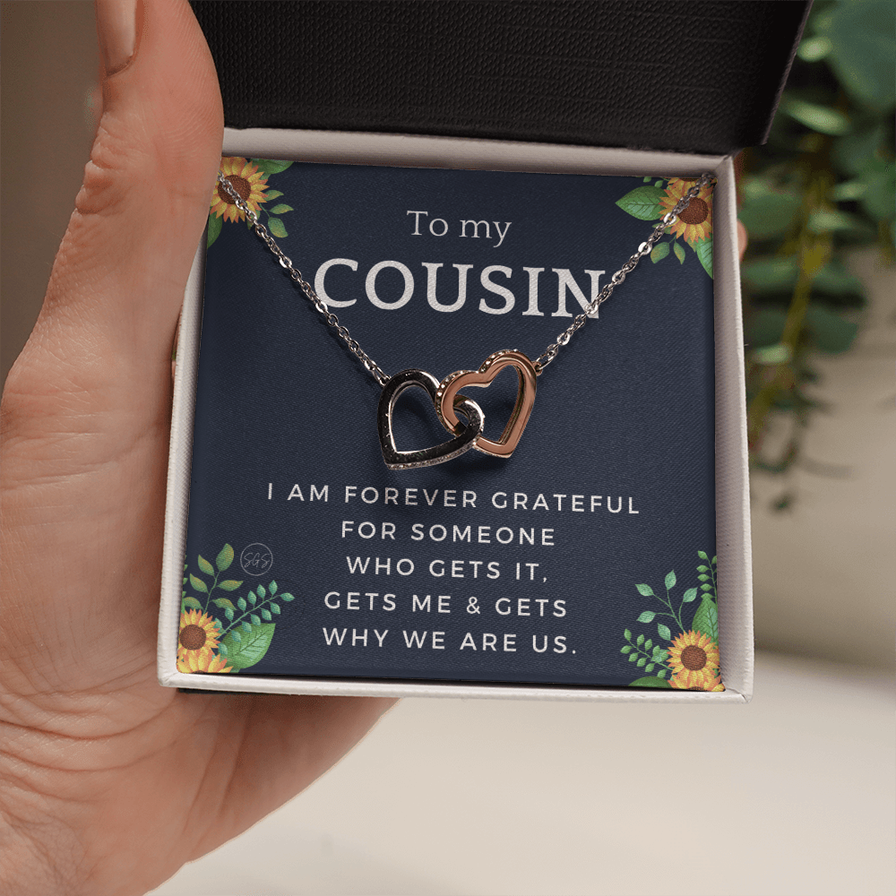 Gift for Cousin | Cousin Crew Necklace, Cousins and Best Friends, I Miss You Present, Gift for Birthday, Graduation, Thinking of You 2416H