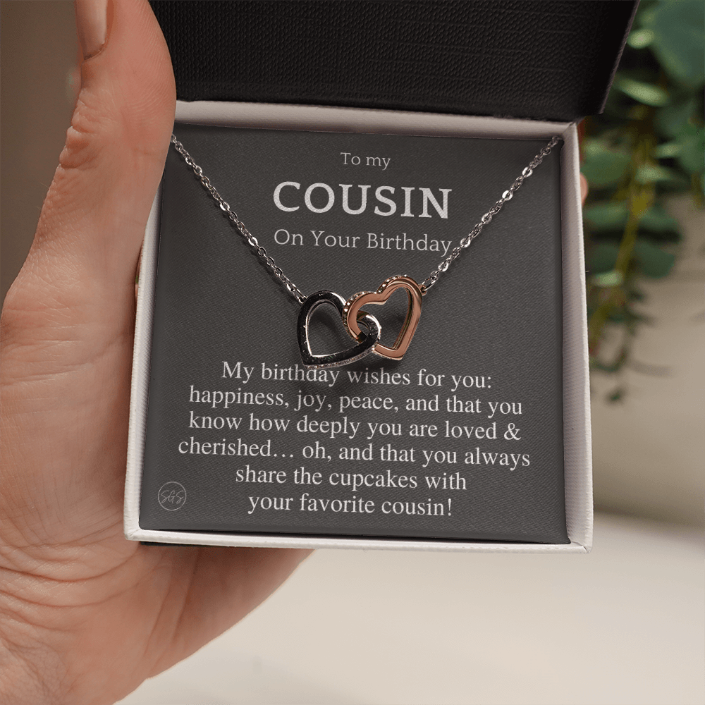 Gift for Cousin | Cousin Crew Necklace, Cousins and Best Friends, I Miss You Present, Gift for Birthday, Graduation, Thinking of You 2420H