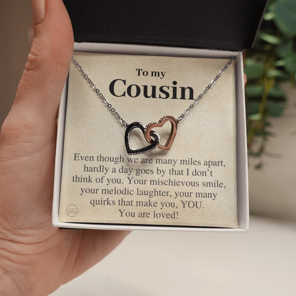 Gift for Cousin | Cousin Crew Necklace, Cousins and Best Friends, I Miss You Present, Gift for Birthday, Graduation, Thinking of You 2415H
