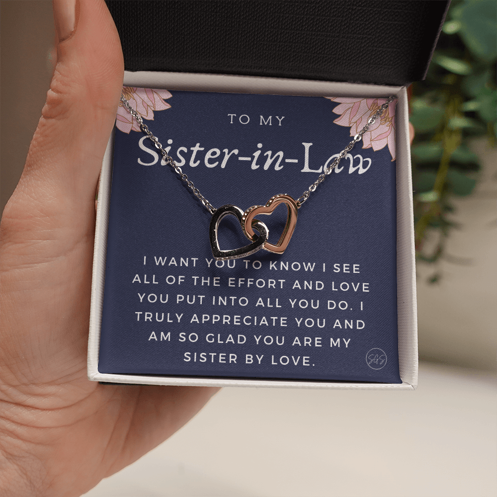 Sister-in-Law Gifts | Husband's Sister, Wife's Sister, Christmas Gift for Sister in Law, Birthday, Wedding, Future Sister Necklace 1103gHA