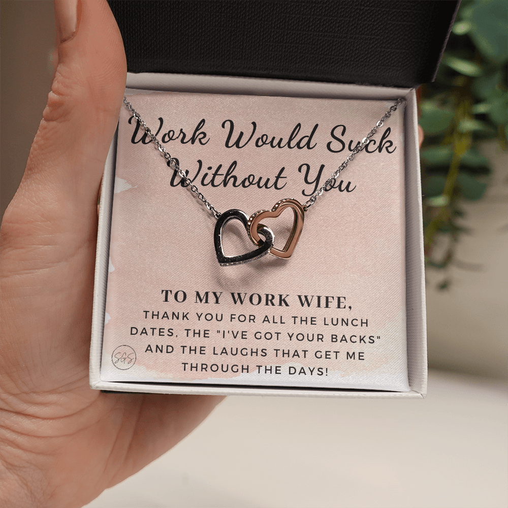 Work Wife Gift | Best Friend at the Office, Christmas, Favorite Co-Worker, Work, Job Anniversary, Employee, Boss, Small Business, Thank You, Bestie Funny 1029wdHA