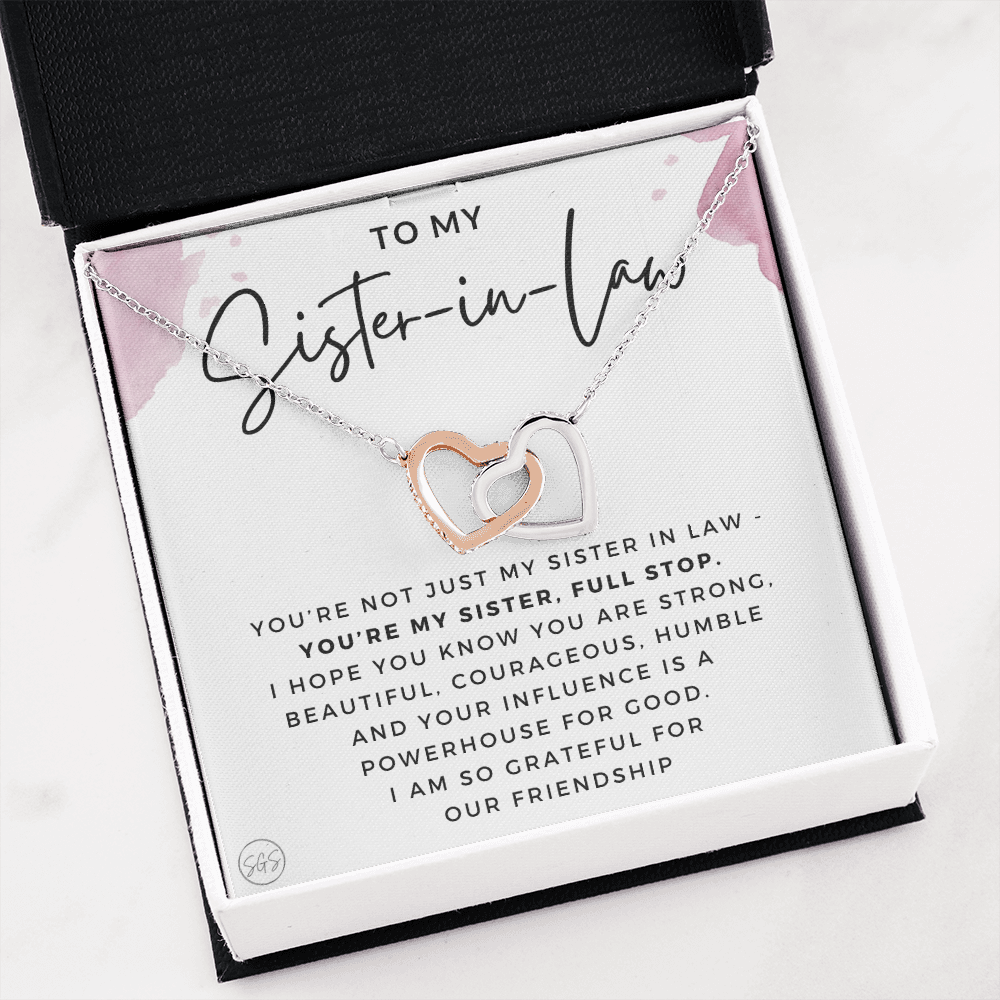 Sister-in-Law Gifts | Husband's Sister, Wife's Sister, Christmas Gift for Sister in Law, Birthday, Wedding, Future Sister Necklace 1103bHA