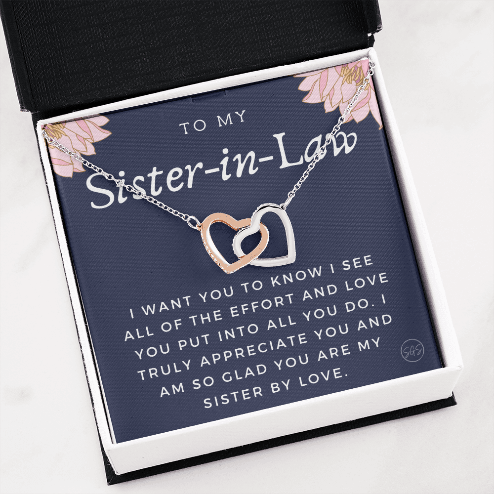 Sister-in-Law Gifts | Husband's Sister, Wife's Sister, Christmas Gift for Sister in Law, Birthday, Wedding, Future Sister Necklace 1103gHA